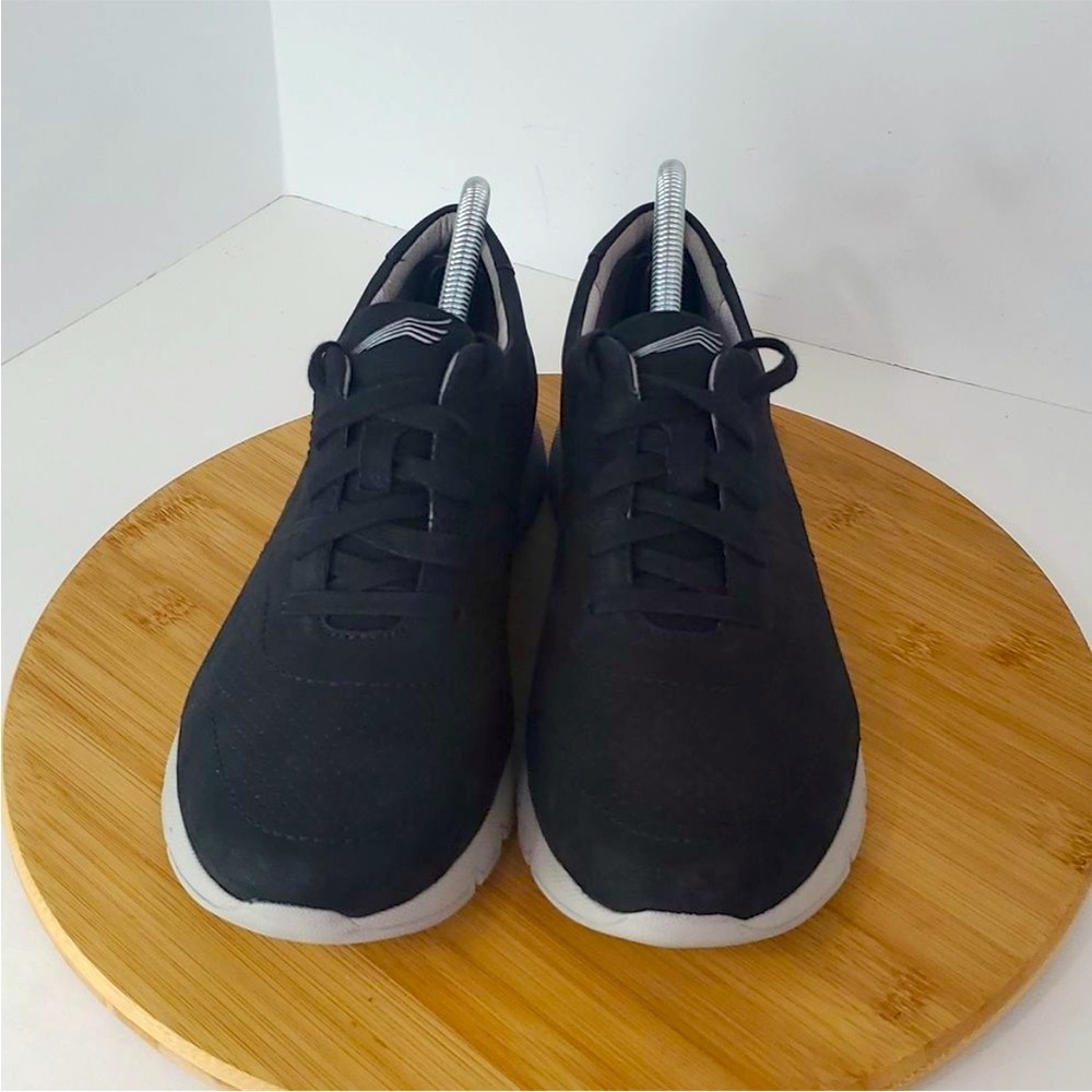 Dansko Alissa Sneaker Walking Shoes Black Milled Nubuck Leather Size EU 37 US 7